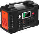 200W Portable Power Station, Flashfish 40800mAh Solar Generator with 110V AC Outlet/2 DC Ports/3 USB Ports, Backup Battery Pack Power Supply for CPAP Outdoor Advanture Load Trip Camping Emergency.