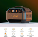 Estación de energía portátil Gofort de 330 W (máximo de 600 W) Fuente de alimentación de emergencia para exteriores, camping, caravanas, viajes y hogar