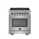Forno FFSGS6187-30 Capriasca - Horno eléctrico independiente de 30" y doble combustible de 240 V de titanio profesional