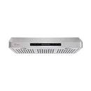 Campana extractora empacable de 30 pulgadas y 500 CFM con conductos para debajo del gabinete Empava 30RH13