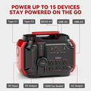 Estación de energía portátil Gofort de 500 W (pico de 1000 W) Energía de respaldo de emergencia para el hogar, exteriores, RV/furgoneta, camping, pesca