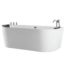 Empava 59 in. Whirlpool Acrylic Alcove Bathtub - EMPV-59AIS06