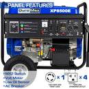 Generador de gasolina REFURB DuroMax XP8500E de 8500 vatios (Grado A)