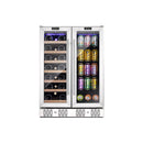 Empava 24 Inch Dual Zone Wine And Beer Fridge Beverage Cooler