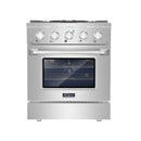 Cocina a gas deslizable de un solo horno Pro-Style de 30 in de Empava 30GR07 
