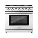 Cocina a gas con horno deslizable Pro-Style de 36 in Empava 36GR11 